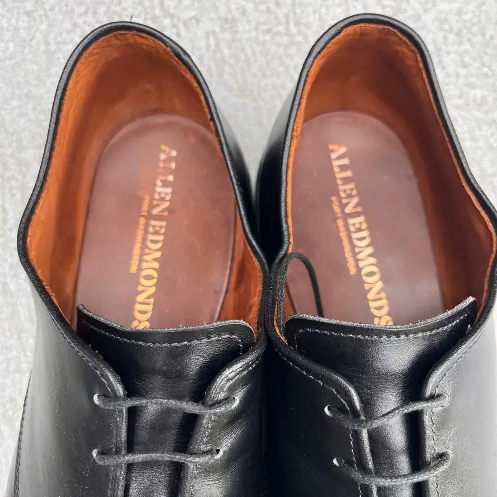 Allen Edmonds Boulevard Punched Cap Toe Dress Shoes Black Size 13D